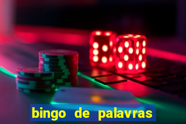 bingo de palavras cha de bebe